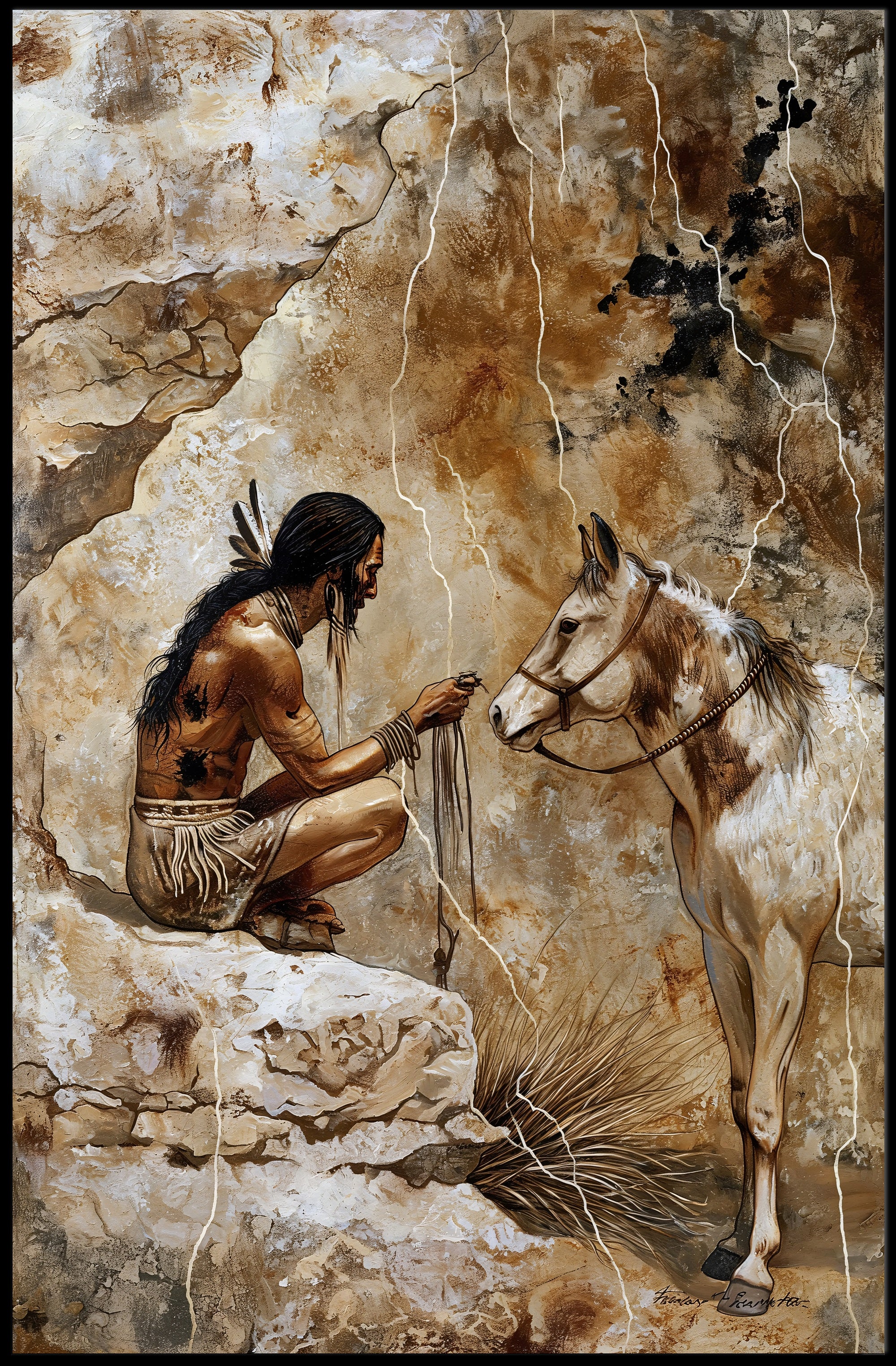 Native American Serenity Cultural Heritage Poster PosterGoat