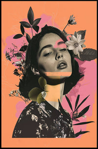 Nature-Infused Modern Abstract Woman Poster PosterGoat