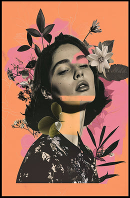 Nature-Infused Modern Abstract Woman Poster PosterGoat