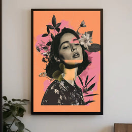 Nature-Infused Modern Abstract Woman Poster PosterGoat