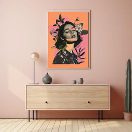 Nature-Infused Modern Abstract Woman Poster PosterGoat