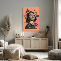Nature-Infused Modern Abstract Woman Poster PosterGoat