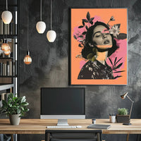 Nature-Infused Modern Abstract Woman Poster PosterGoat