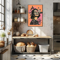 Nature-Infused Modern Abstract Woman Poster PosterGoat