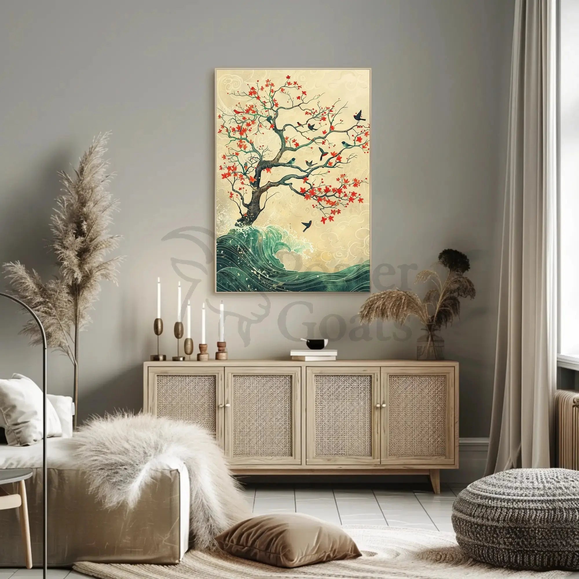 Nature-Inspired Ukiyo-e Art Print: Artistic Poster PosterGoat