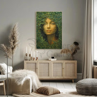 Nature's Enigma: Mosaic Portrait Artistic Poster PosterGoat
