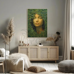 Nature's Enigma: Mosaic Portrait Artistic Poster PosterGoat