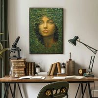Nature's Enigma: Mosaic Portrait Artistic Poster PosterGoat