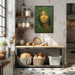 Nature's Enigma: Mosaic Portrait Artistic Poster PosterGoat