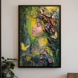 Nature's Transformation Artistic Poster PosterGoat