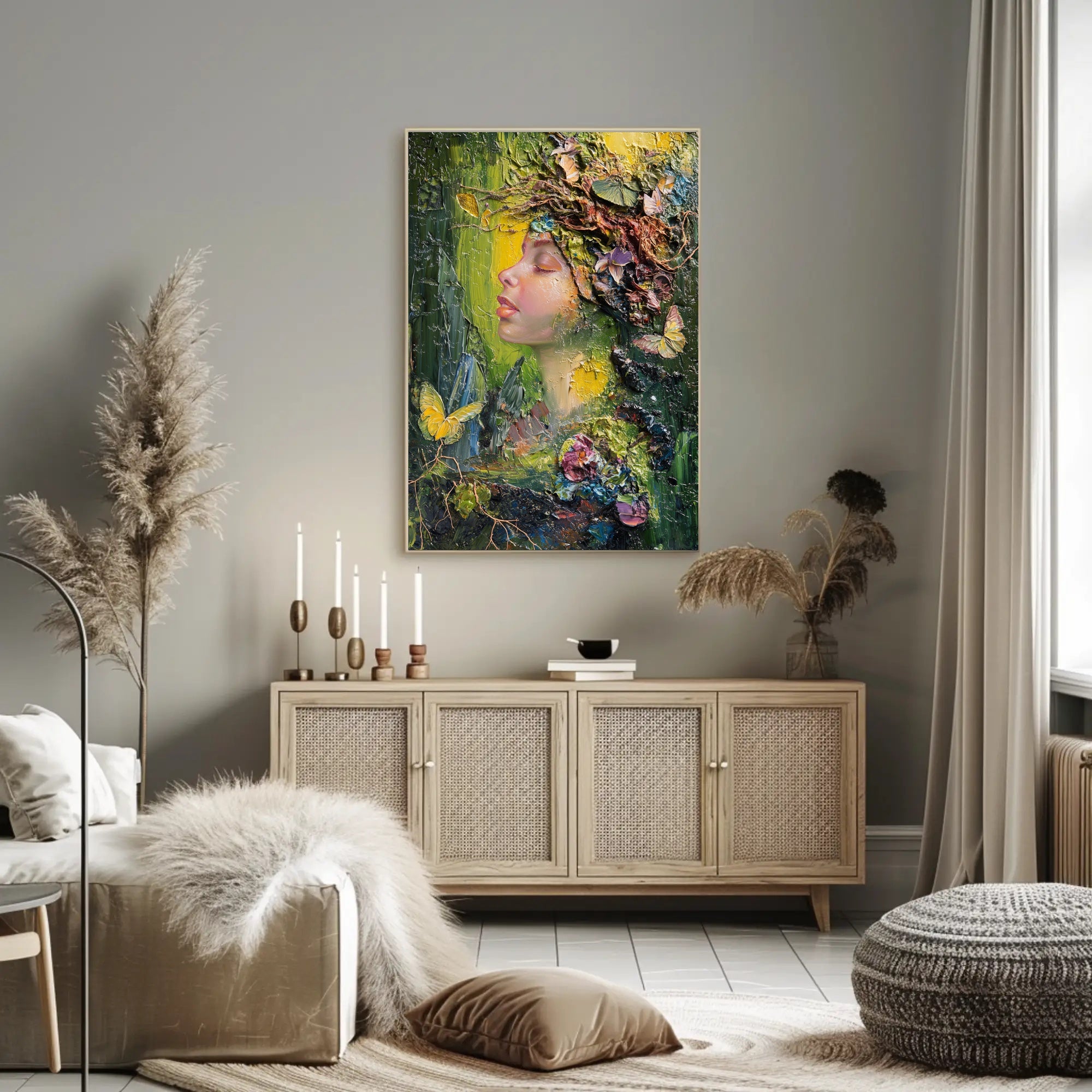 Nature's Transformation Artistic Poster PosterGoat