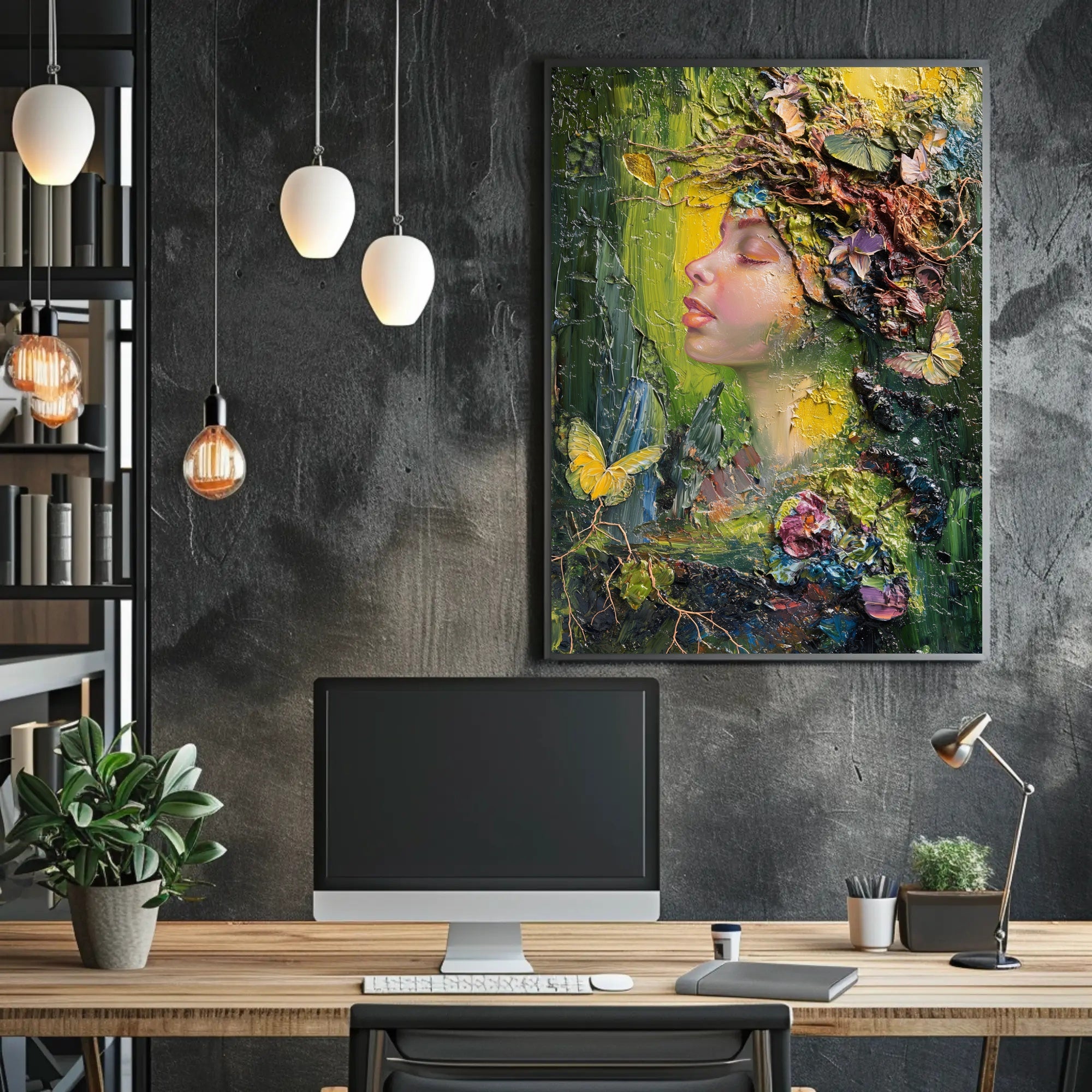 Nature's Transformation Artistic Poster PosterGoat