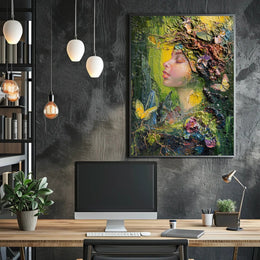 Nature's Transformation Artistic Poster PosterGoat