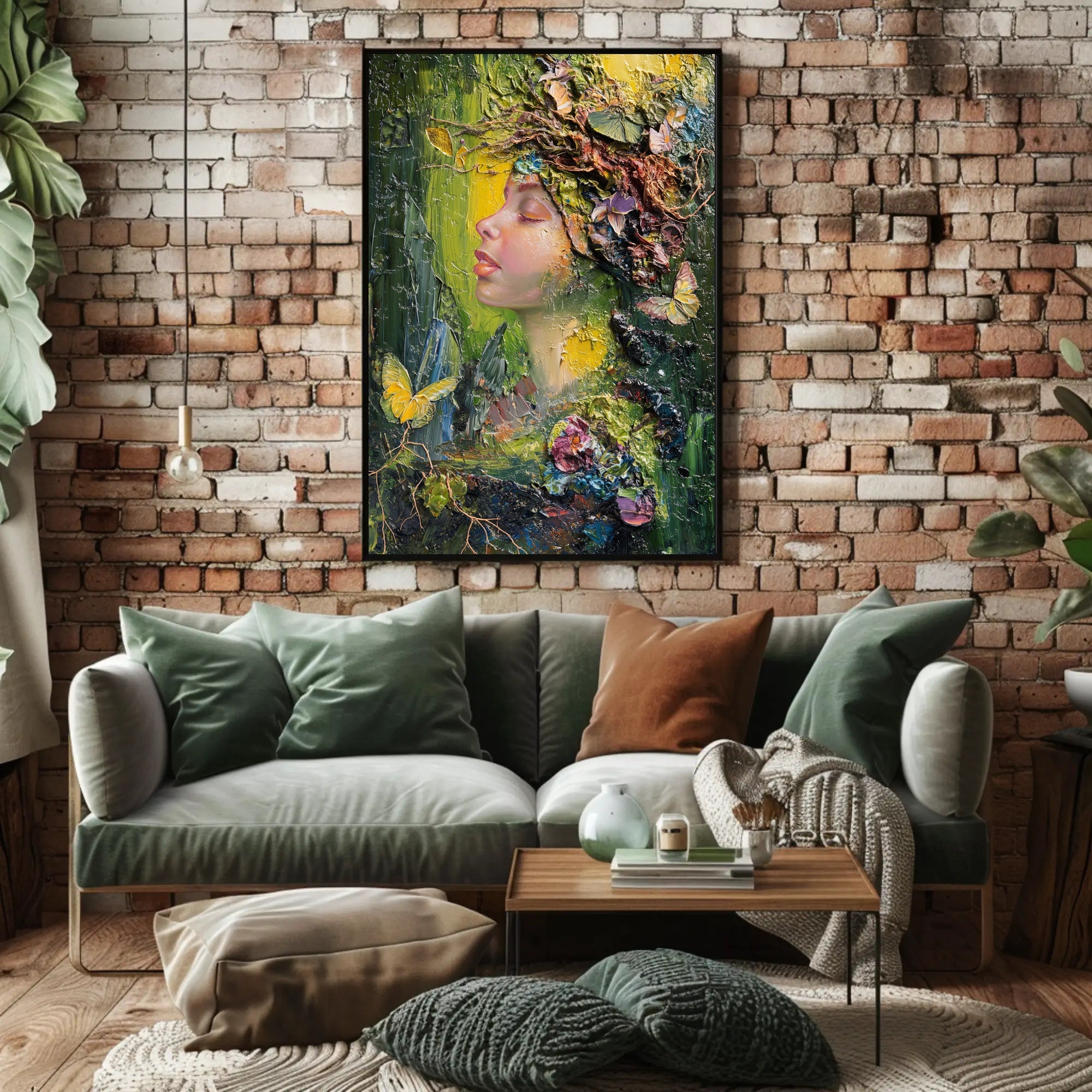 Nature's Transformation Artistic Poster PosterGoat