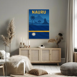 Nauru Island Tropical Travel Poster PosterGoat