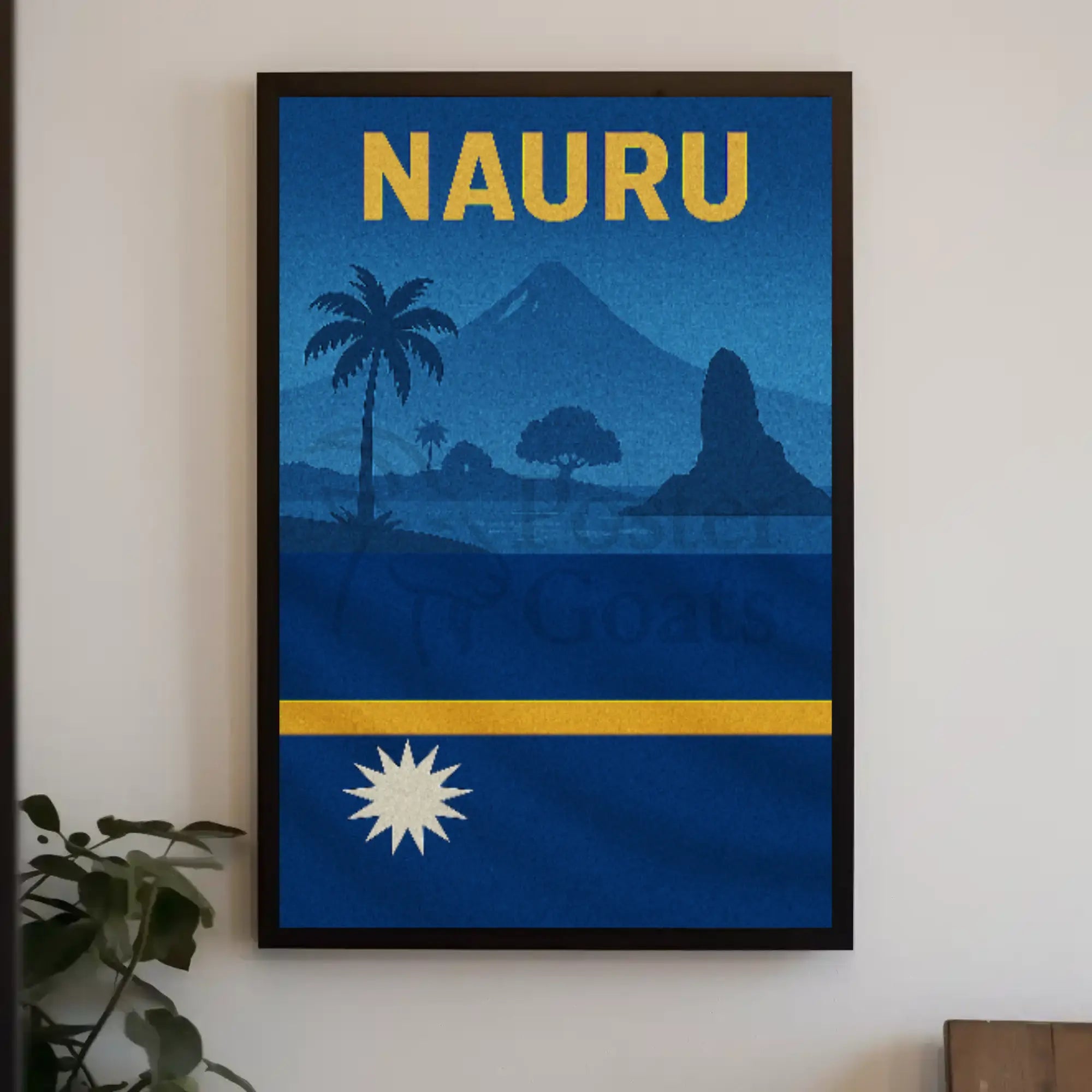Nauru Island Tropical Travel Poster PosterGoat