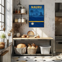 Nauru Island Tropical Travel Poster PosterGoat