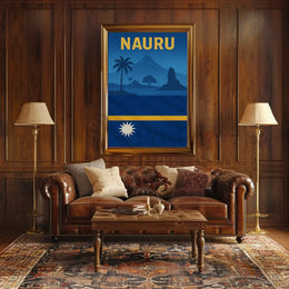 Nauru Island Tropical Travel Poster PosterGoat