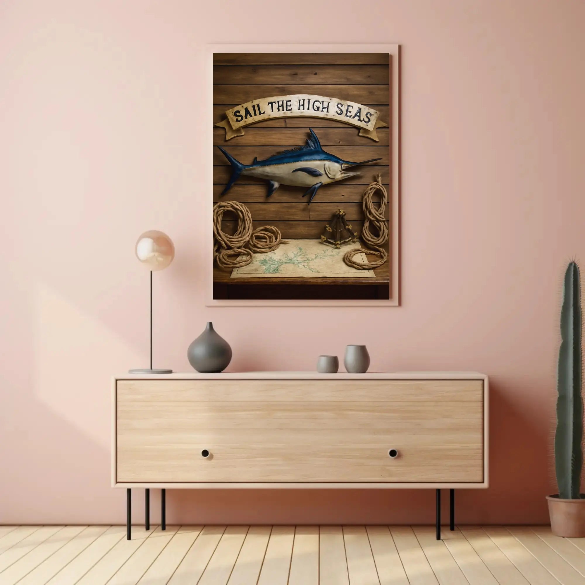 Nautical Adventure Vintage Maritime Exploration Travel Poster PosterGoat