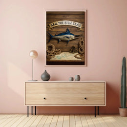 Nautical Adventure Vintage Maritime Exploration Travel Poster PosterGoat