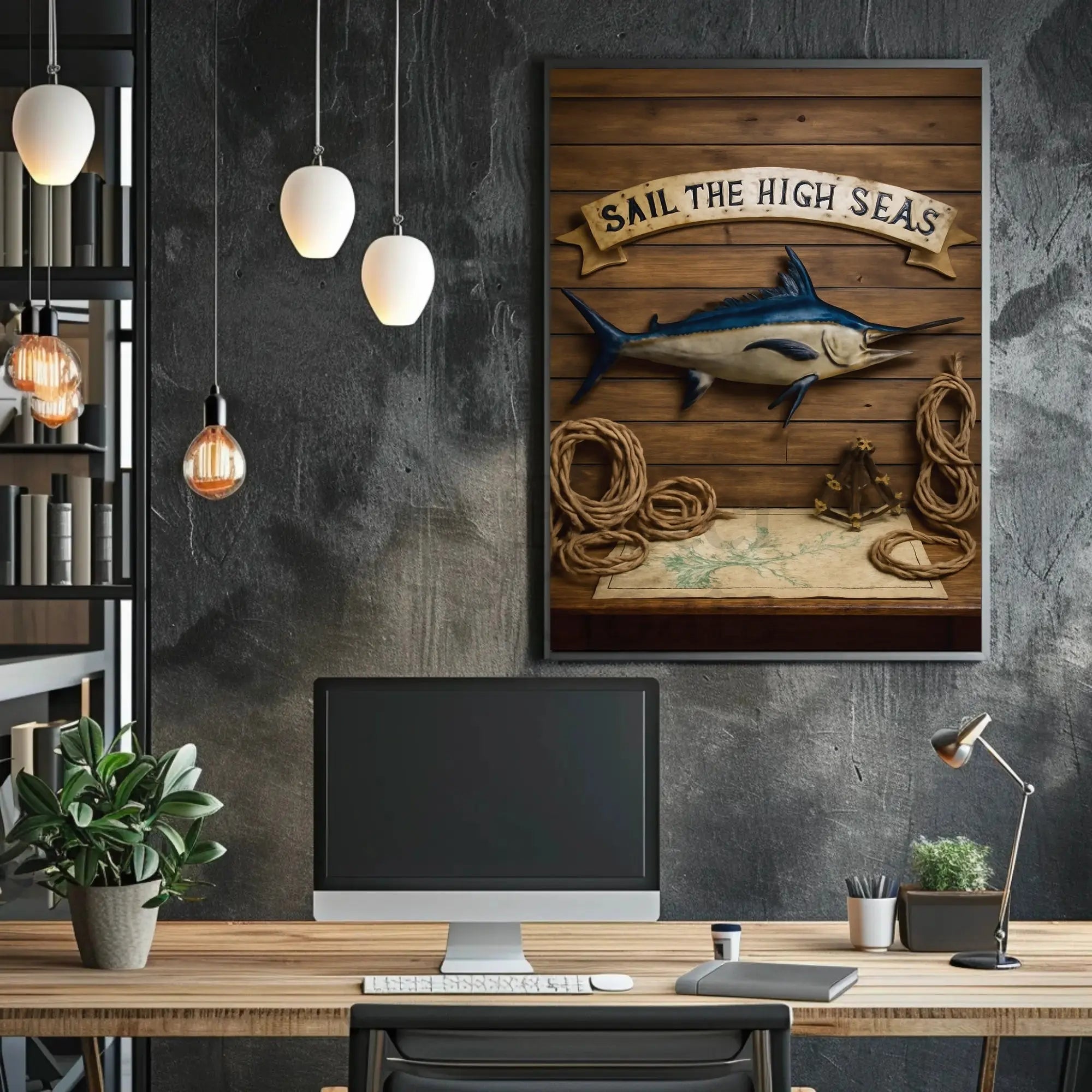 Nautical Adventure Vintage Maritime Exploration Travel Poster PosterGoat