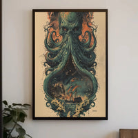 Nautical Fantasy Adventure with Mythical Creature Poster PosterGoat