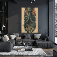 Nautical Fantasy Adventure with Mythical Creature Poster PosterGoat