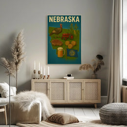 Nebraska's Agricultural Heritage Vintage Travel Poster PosterGoat