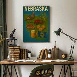Nebraska's Agricultural Heritage Vintage Travel Poster PosterGoat