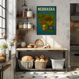 Nebraska's Agricultural Heritage Vintage Travel Poster PosterGoat