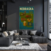 Nebraska's Agricultural Heritage Vintage Travel Poster PosterGoat