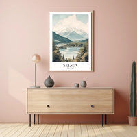 Nelson Canada Scenic Landscape Travel Poster PosterGoat