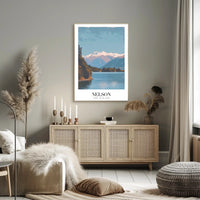Nelson Lakeside Serenity Travel Poster PosterGoat