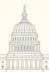 Neoclassical Washington D.C. Iconic Dome Political Poster PosterGoat