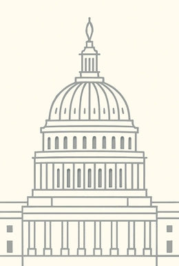 Neoclassical Washington D.C. Iconic Dome Political Poster PosterGoat