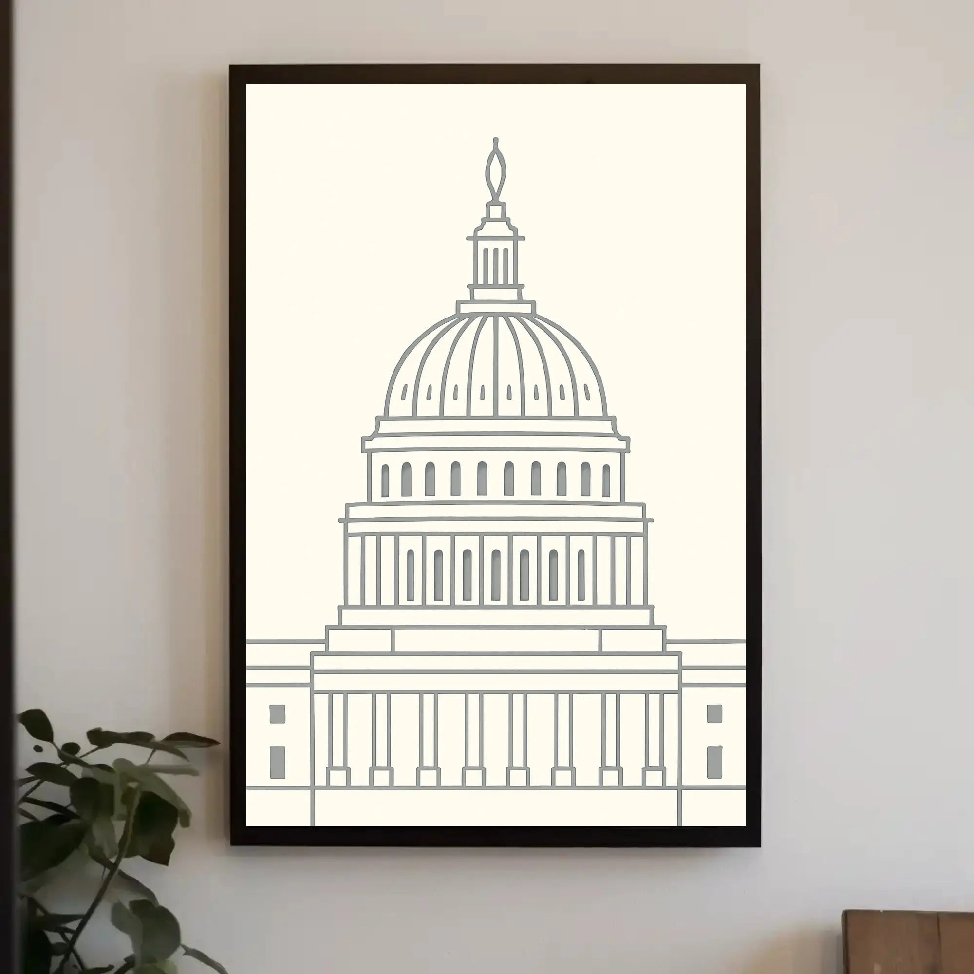 Neoclassical Washington D.C. Iconic Dome Political Poster PosterGoat