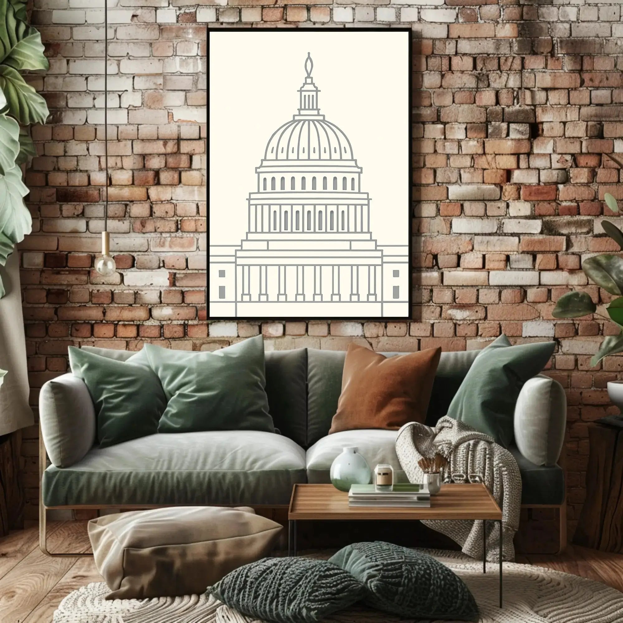 Neoclassical Washington D.C. Iconic Dome Political Poster PosterGoat