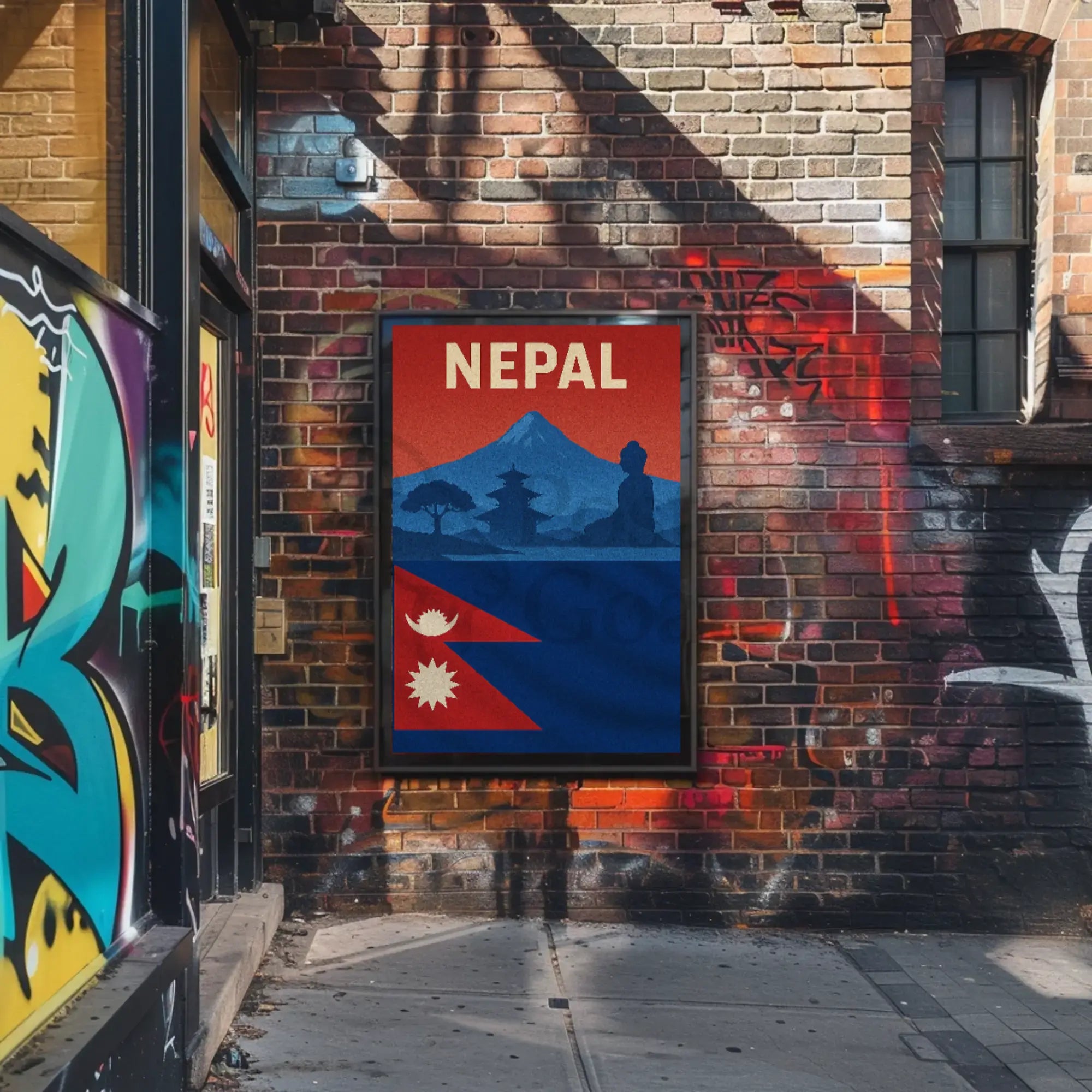 Nepal Adventure and Heritage Travel Poster PosterGoat