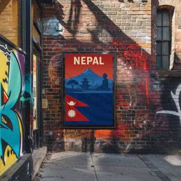 Nepal Adventure and Heritage Travel Poster PosterGoat