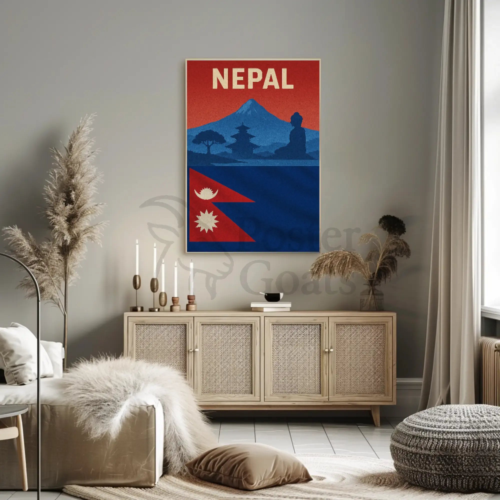 Nepal Adventure and Heritage Travel Poster PosterGoat