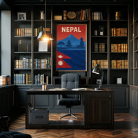 Nepal Adventure and Heritage Travel Poster PosterGoat