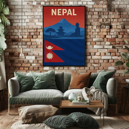 Nepal Adventure and Heritage Travel Poster PosterGoat