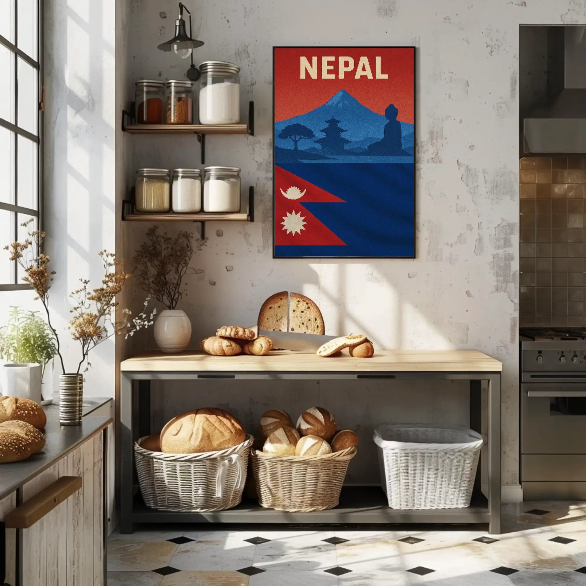 Nepal Adventure and Heritage Travel Poster PosterGoat