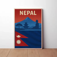 Nepal Adventure and Heritage Travel Poster PosterGoat