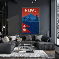 Nepal Adventure and Heritage Travel Poster PosterGoat