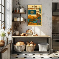 New Hampshire Heritage Vintage Travel Poster PosterGoat
