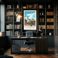 New Hampshire Street Scene Travel Poster PosterGoat