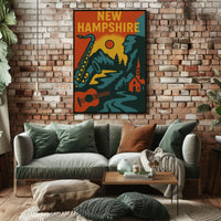 New Hampshire Vintage Heritage and Nature Cultural Poster PosterGoat