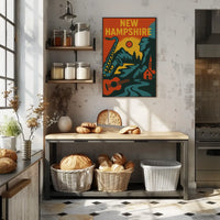 New Hampshire Vintage Heritage and Nature Cultural Poster PosterGoat