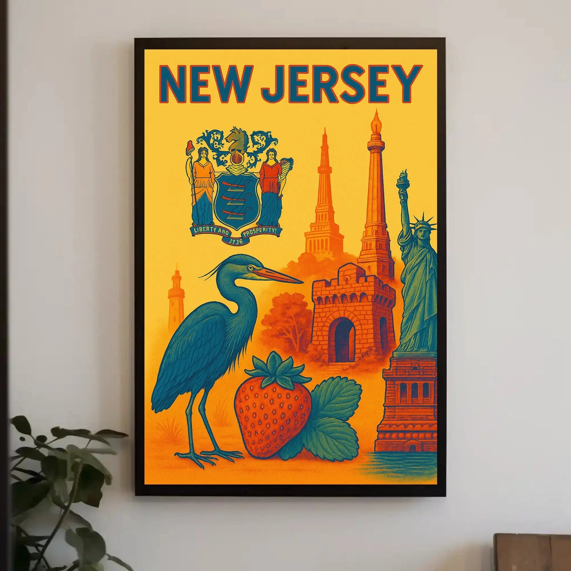 New Jersey Heritage Travel Poster PosterGoat